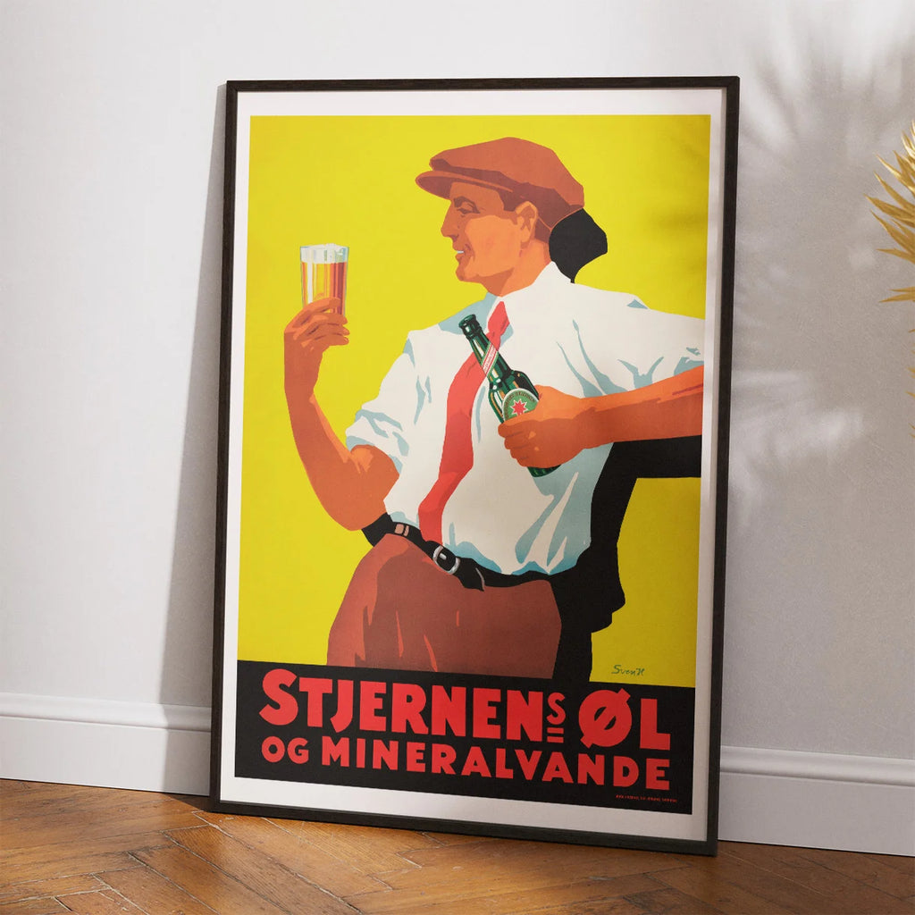 Stjernens Øl 1930 - Reklameplakat – billede 2