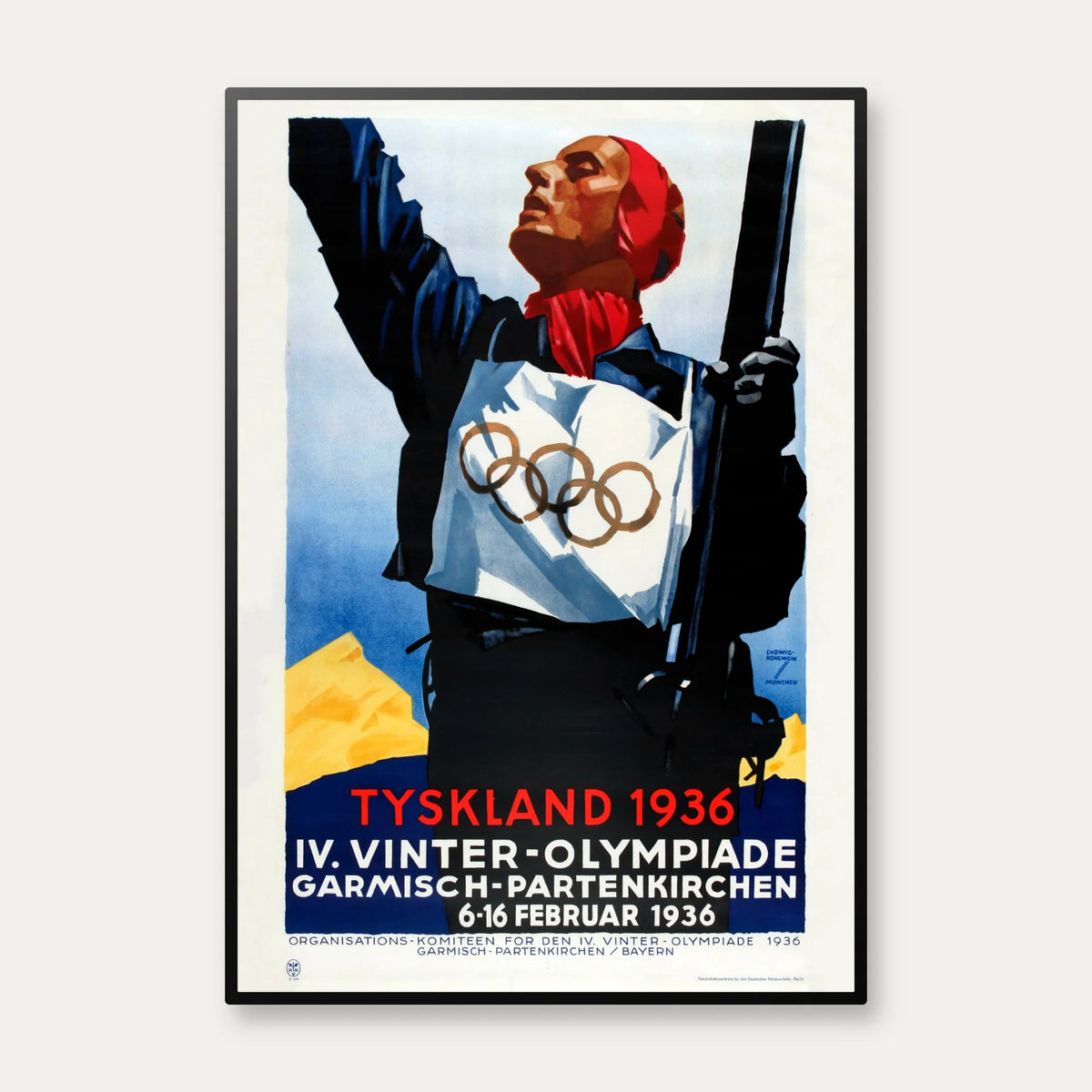 Tyskland 1936 - Olympiade Plakat – billede 1