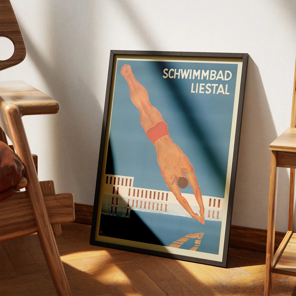 Liestal 1934 - Svømmehal Plakat – billede 3