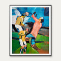 Fodboldspillere 1917 - Harald Giersing - 50×61 cm – billede 1