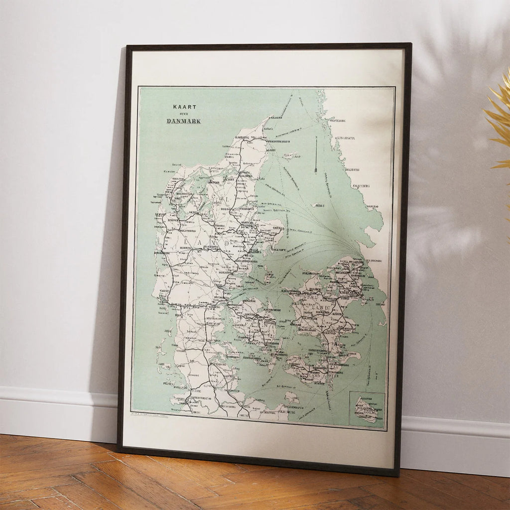 Kaart over Danmark 1876-1884 – billede 2