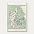Kaart over Danmark 1876-1884 – billede 1