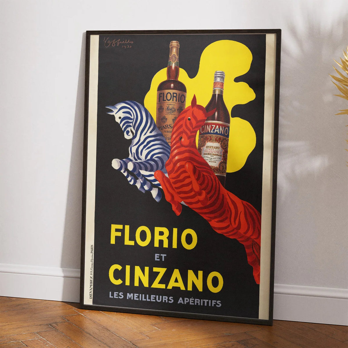 Florio et Cinzano 1930 -  Reklameplakat – billede 2