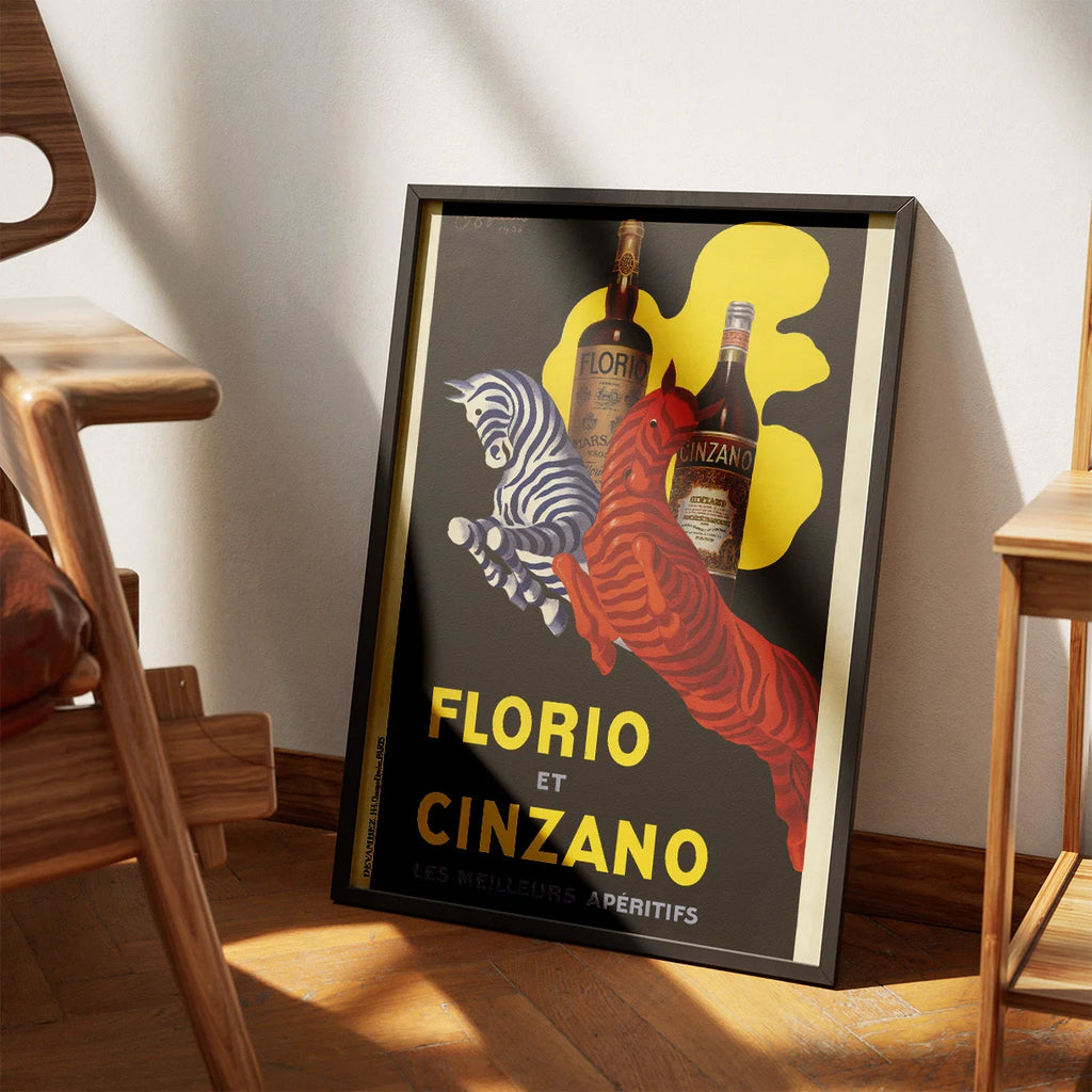 Florio et Cinzano 1930 -  Reklameplakat – billede 3