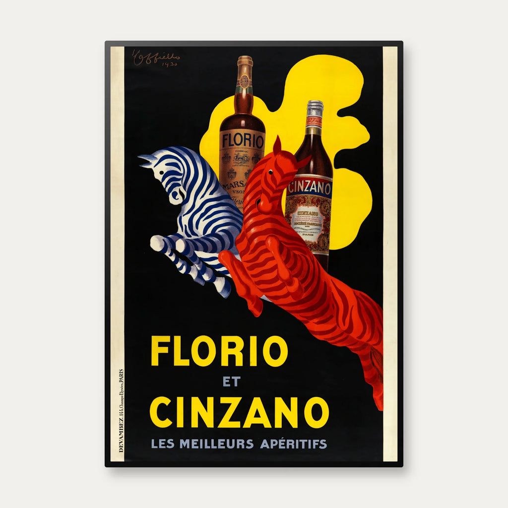 Florio et Cinzano 1930 -  Reklameplakat – billede 1