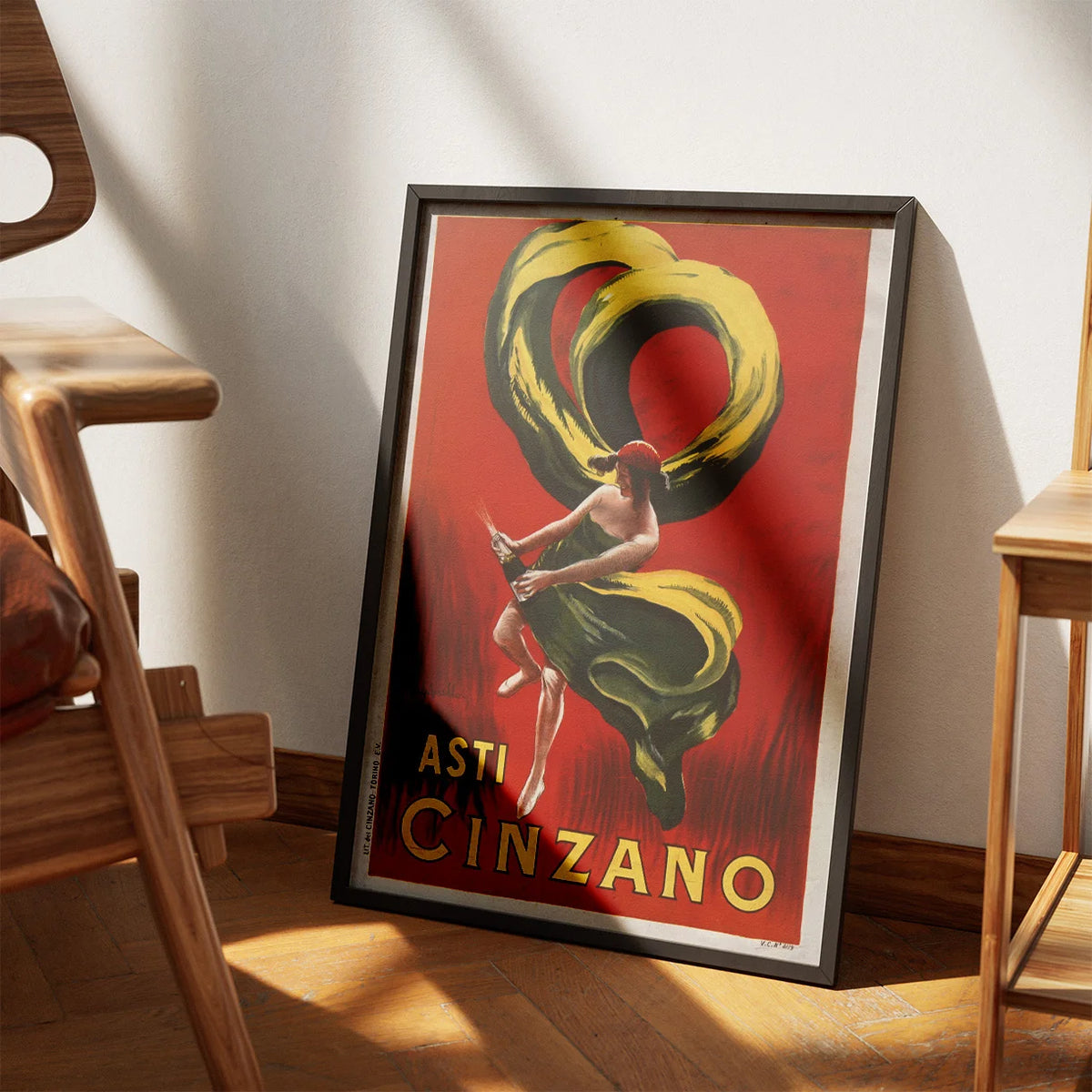 Asti Cinzano II 1916 - Reklameplakat – billede 3