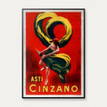 Asti Cinzano II 1916 - Reklameplakat – billede 1