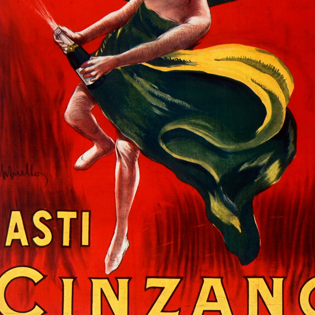 Asti Cinzano II 1916 - Reklameplakat – billede 4