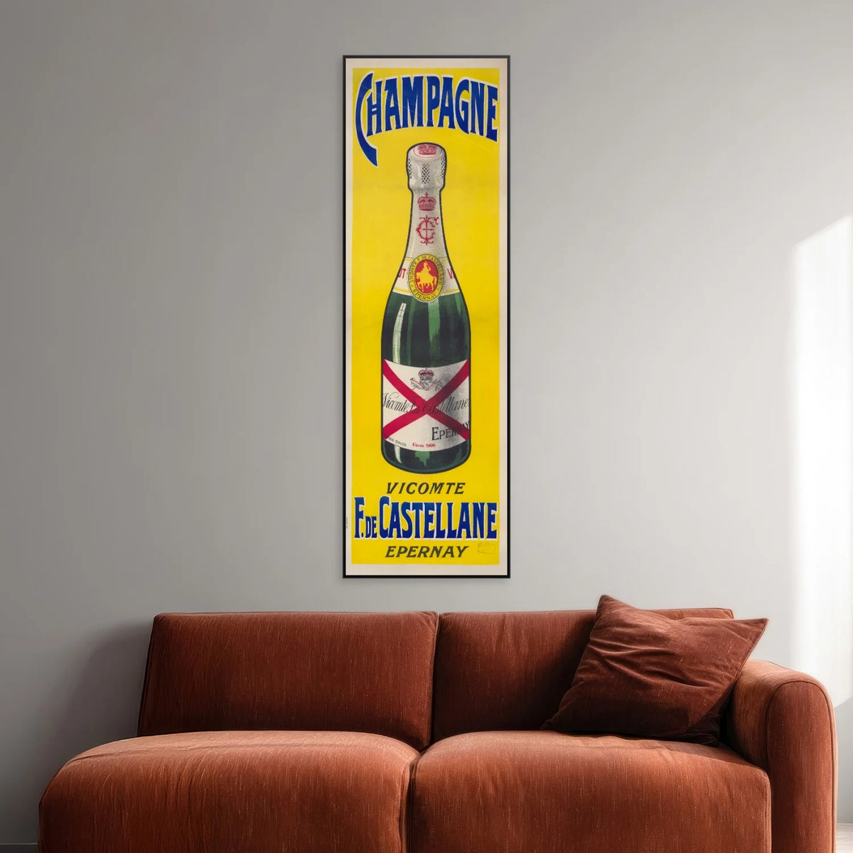 Champagne 1900 - Castellane Plakat - 40×125 cm – billede 2