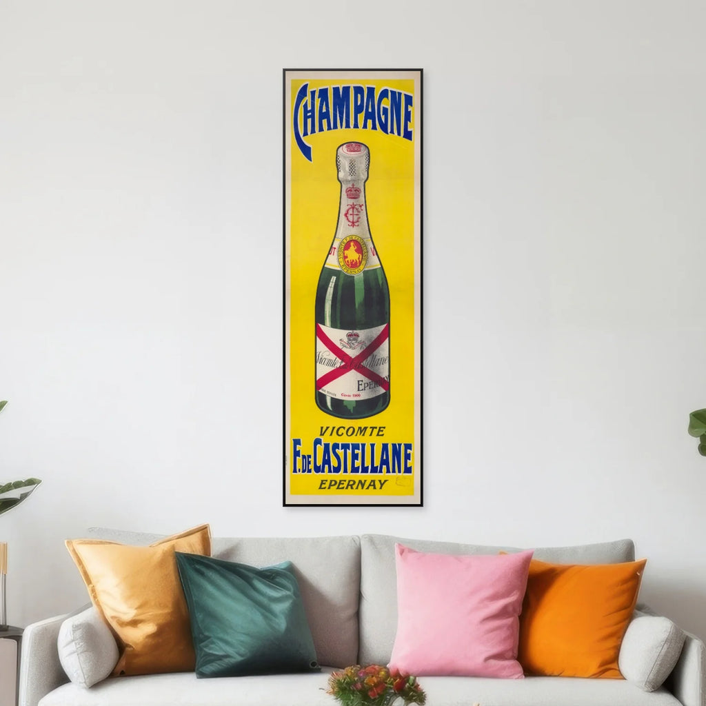 Champagne 1900 - Castellane Plakat - 40×125 cm – billede 3