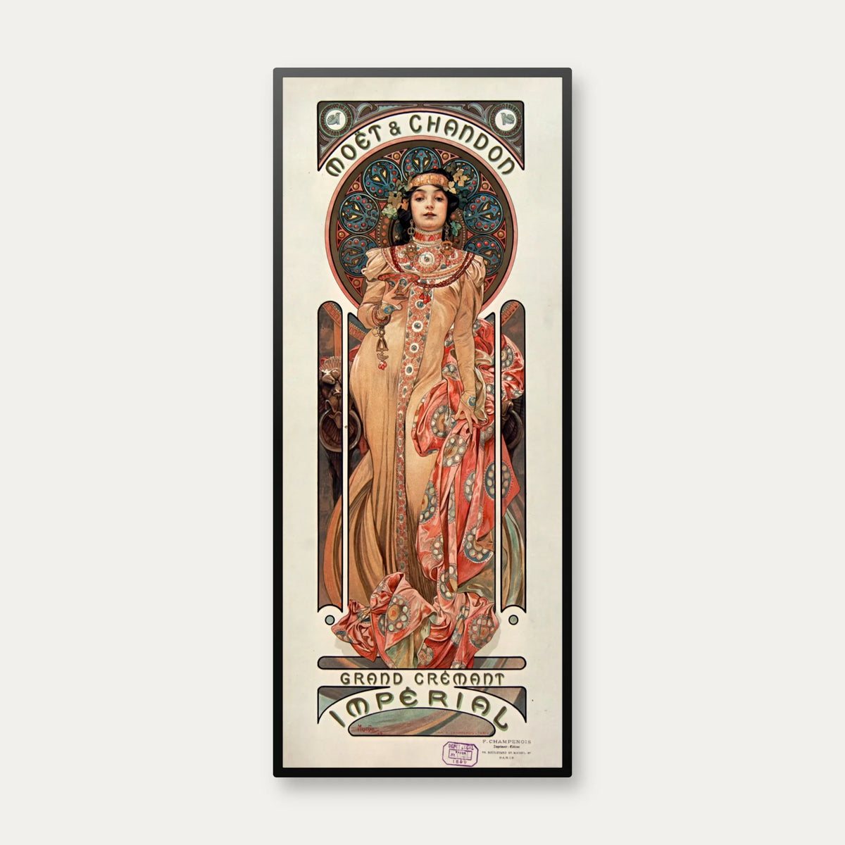 Grand Crémant 1899 - Moët & Chandon Plakat - 40×95 cm – billede 1