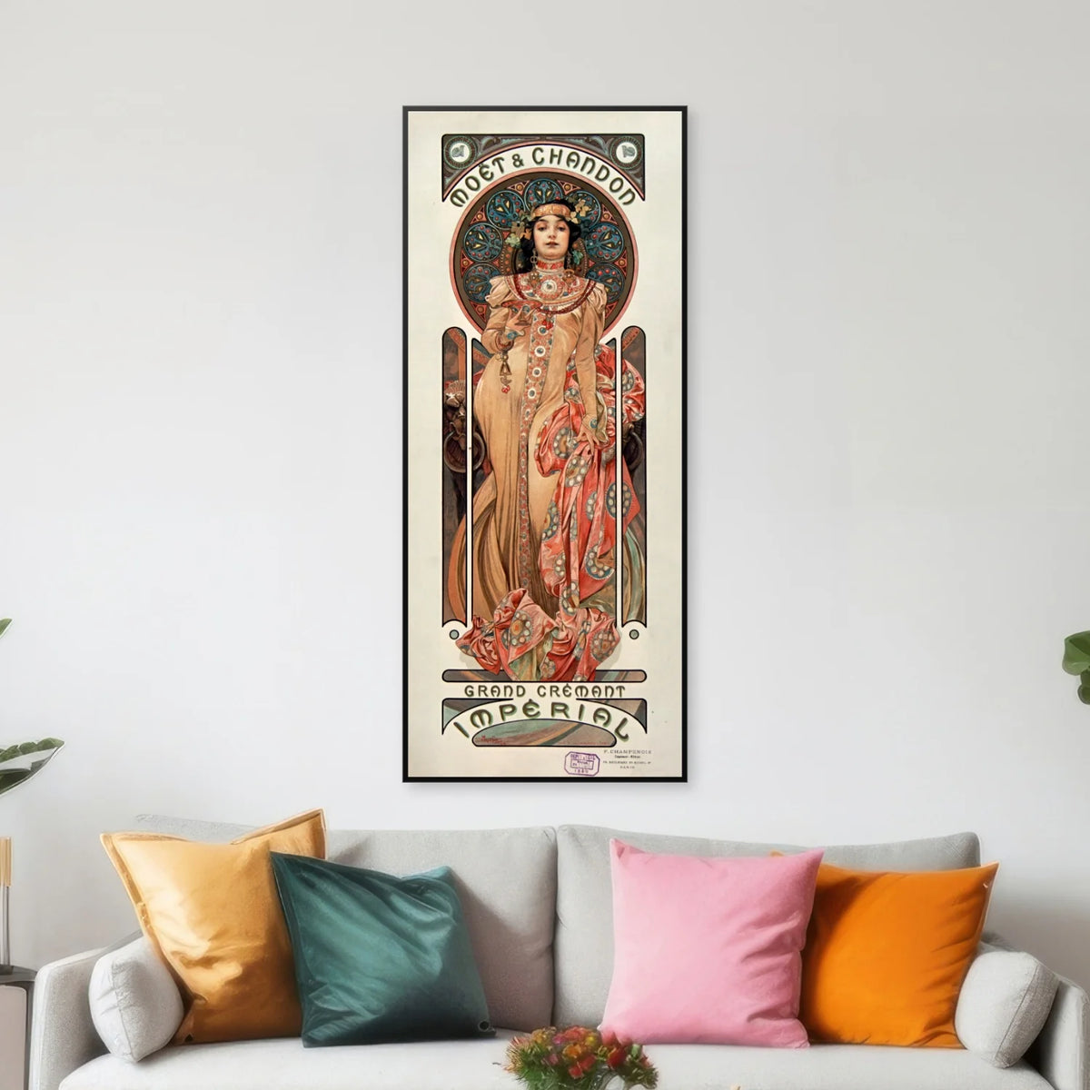 Grand Crémant 1899 - Moët & Chandon Plakat - 40×95 cm – billede 3