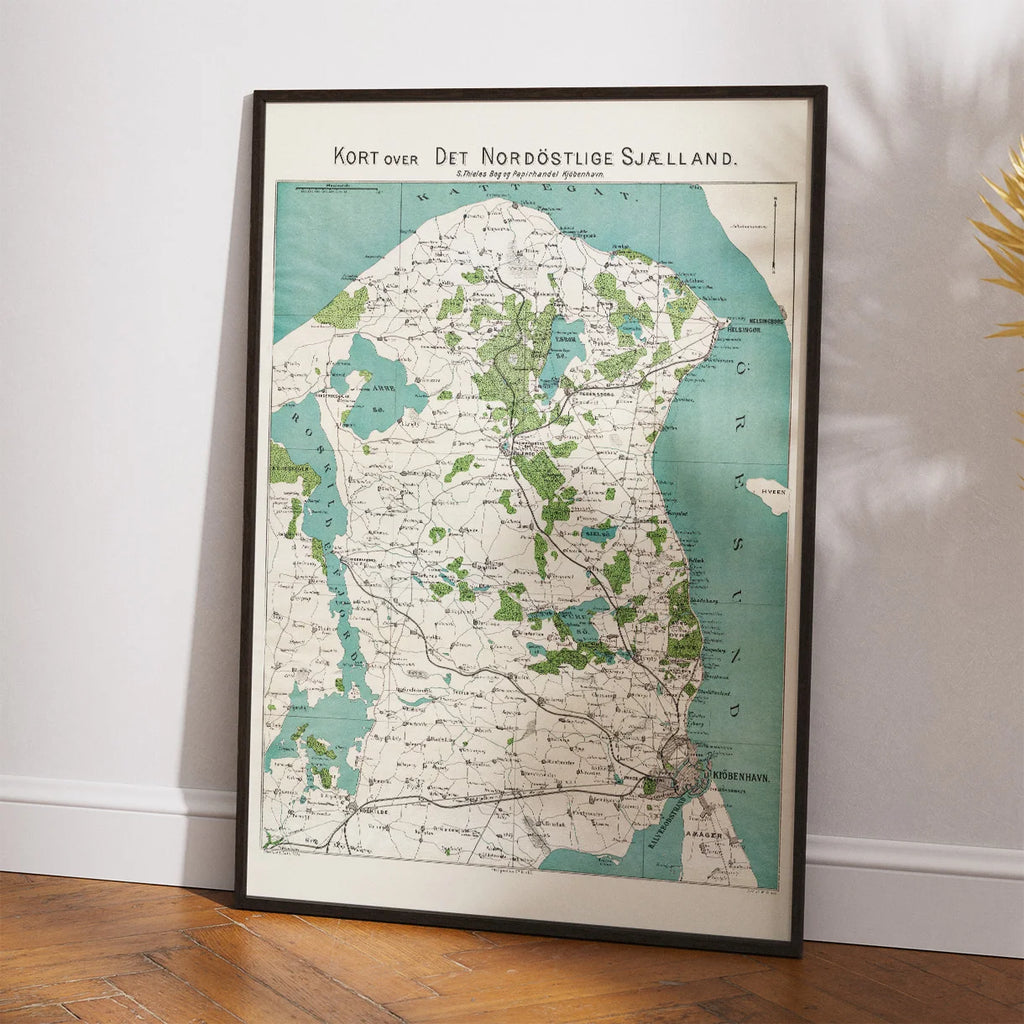 Nordøstlige Sjælland 1884 - Historisk kort – billede 2