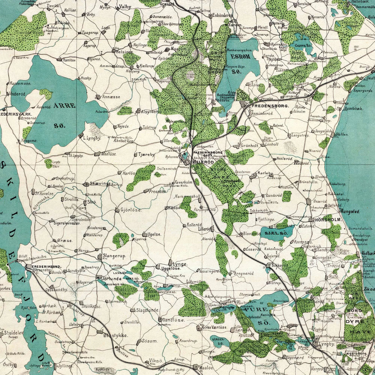 Nordøstlige Sjælland 1884 - Historisk kort – billede 4