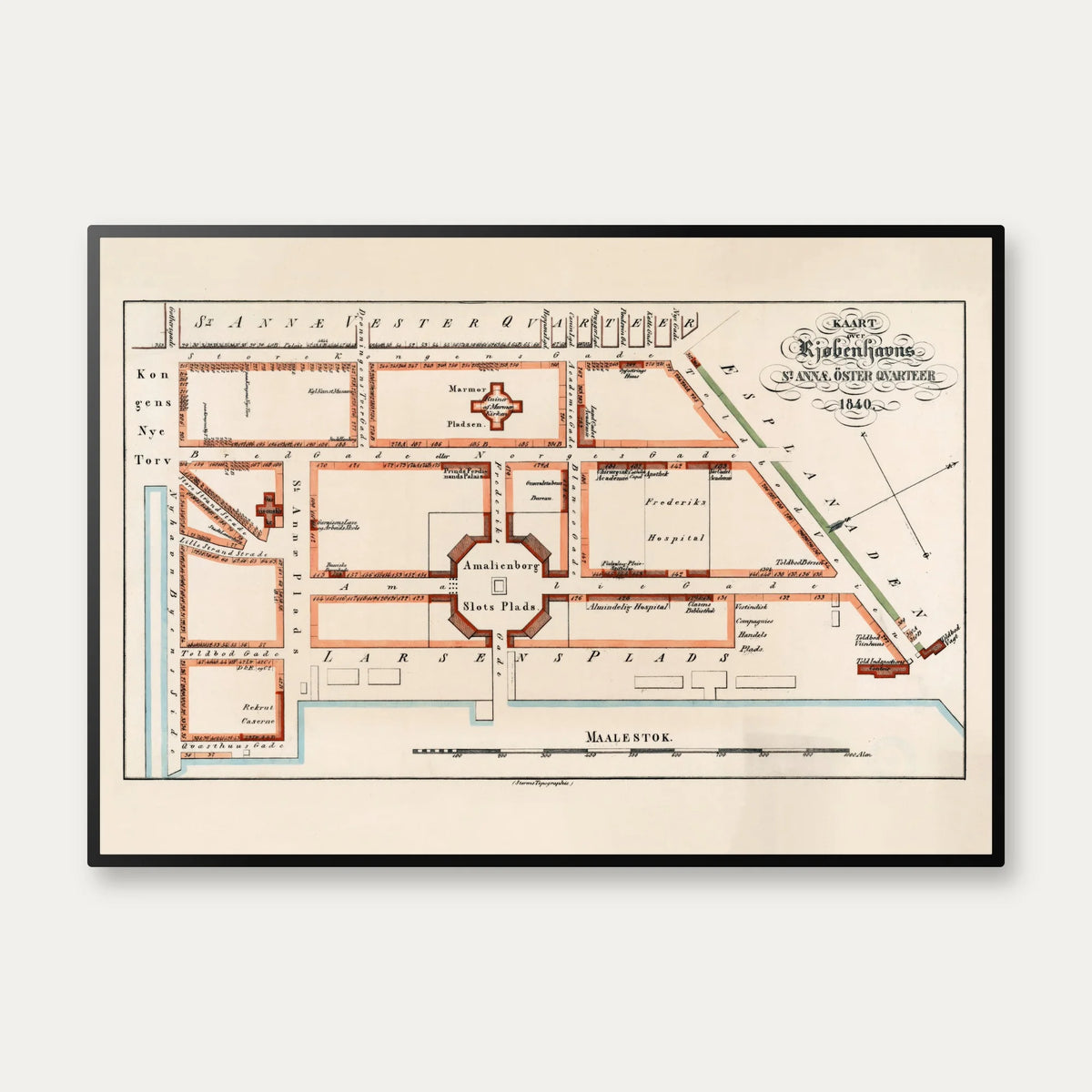 St. Annæ Øster Kvarter 1840 - København – billede 1