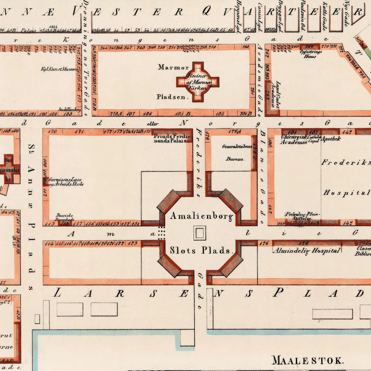 St. Annæ Øster Kvarter 1840 - København – billede 4
