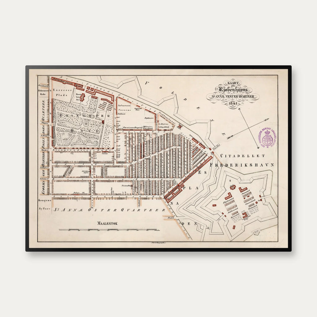St. Annæ Vester Kvarter 1841 - København – billede 1