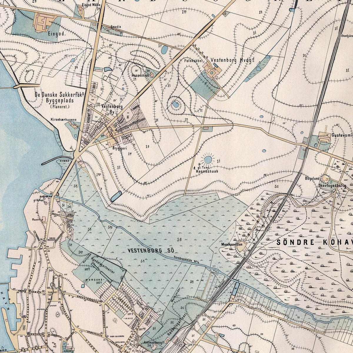 Nykøbing Falster og Omegn 1880-1900 - Matrikelkort - 60×78 cm – billede 4