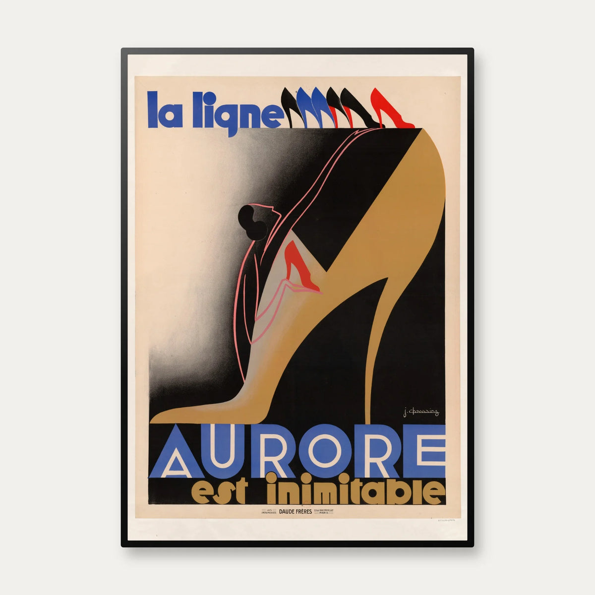 La ligne Aurore 1930 - Reklameplakat – billede 1