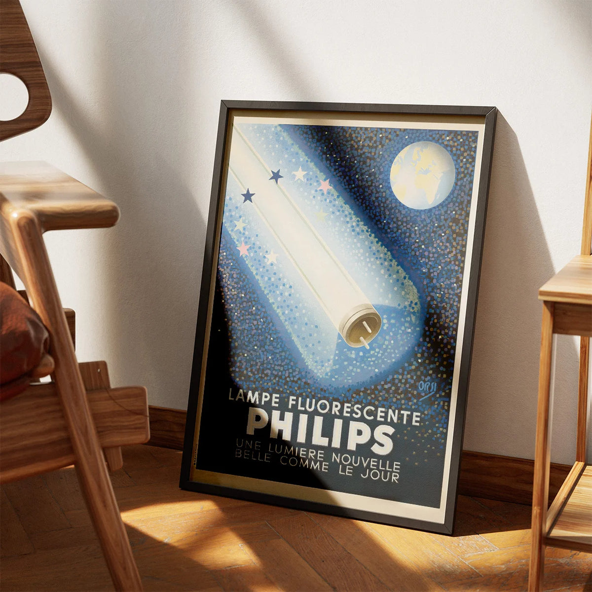 Phillips 1940 - Lampe fluorescente - Reklameplakat – billede 3