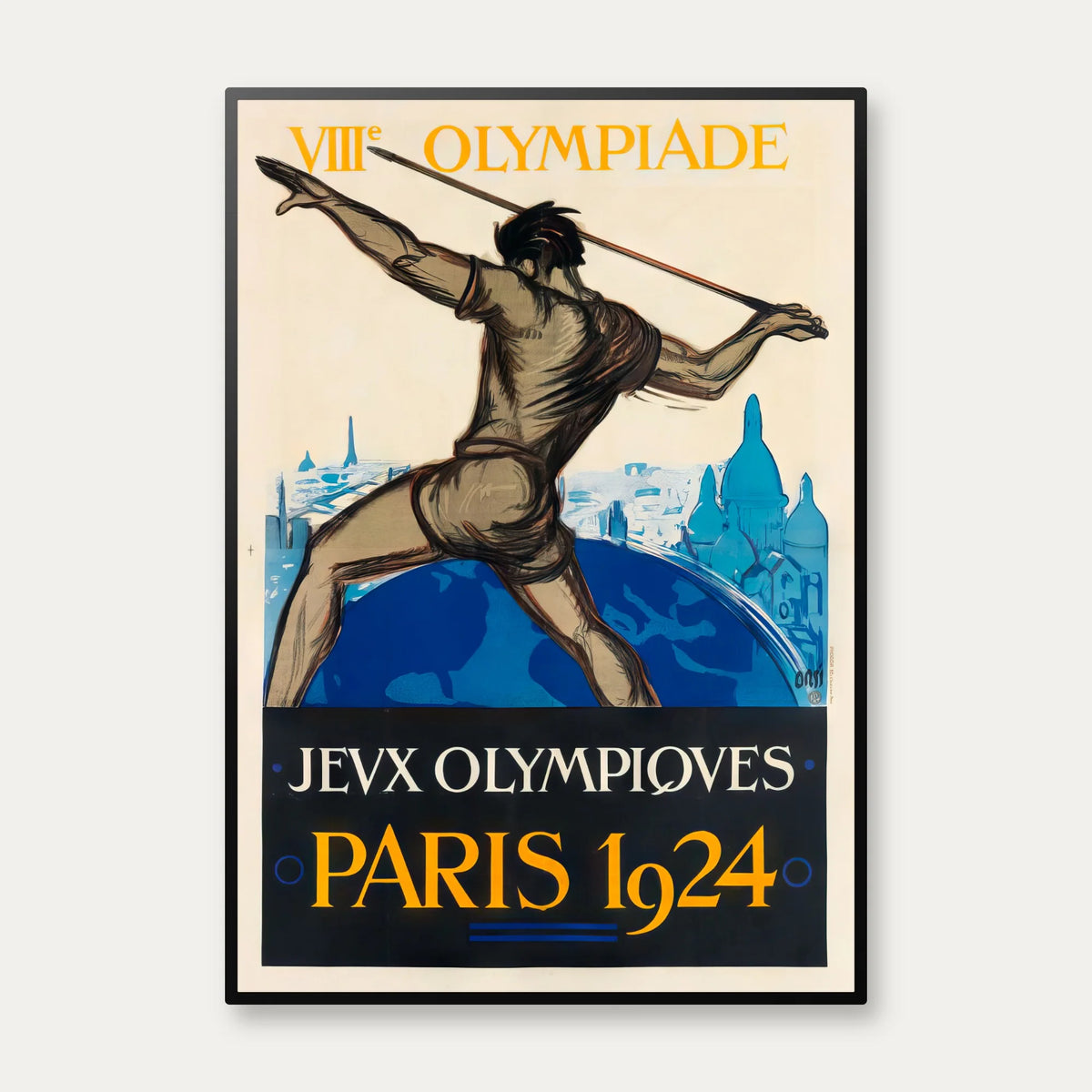 Olympiade Paris 1924 - Plakat – billede 1