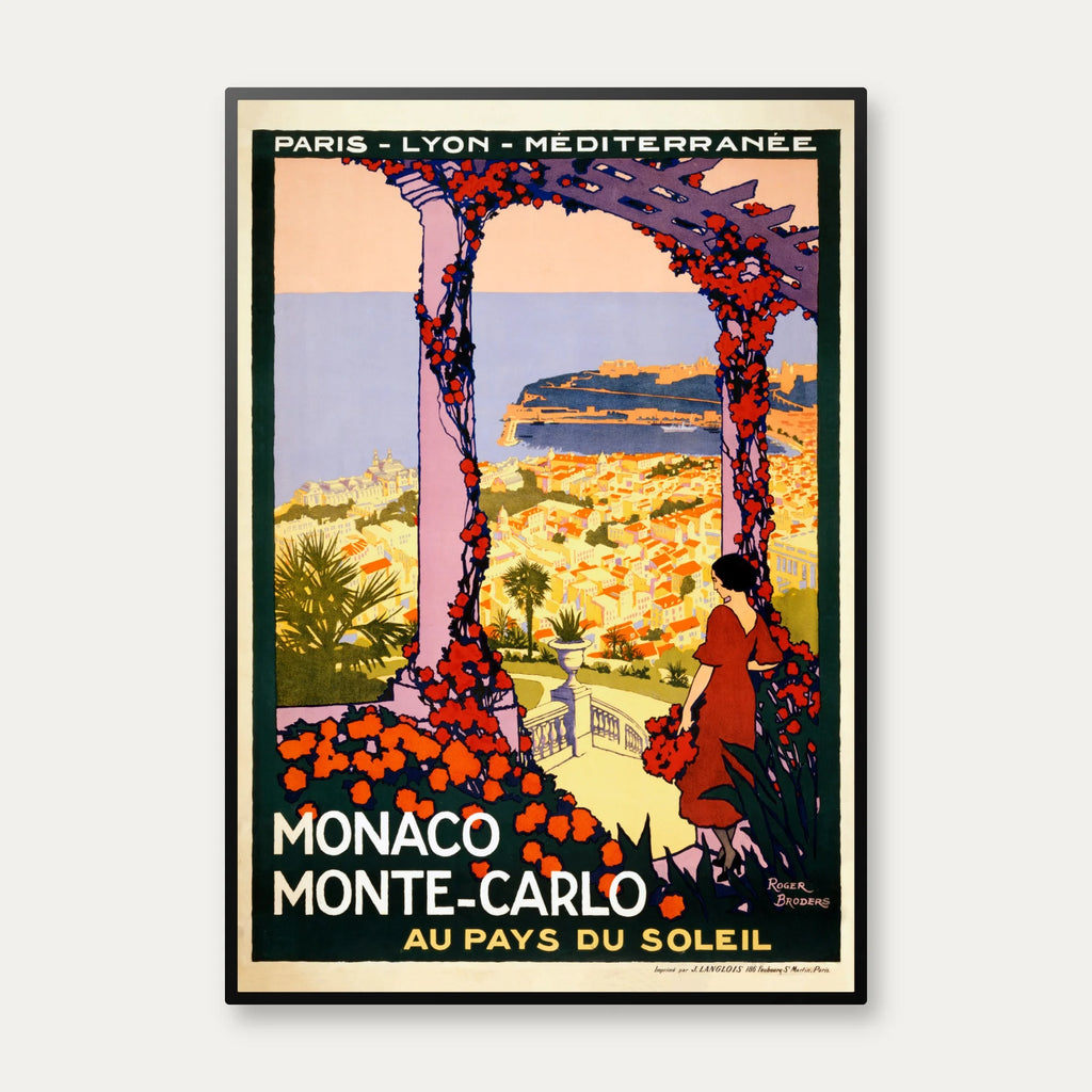 Monte-Carlo, Monaco 1920 - Plakat – billede 1