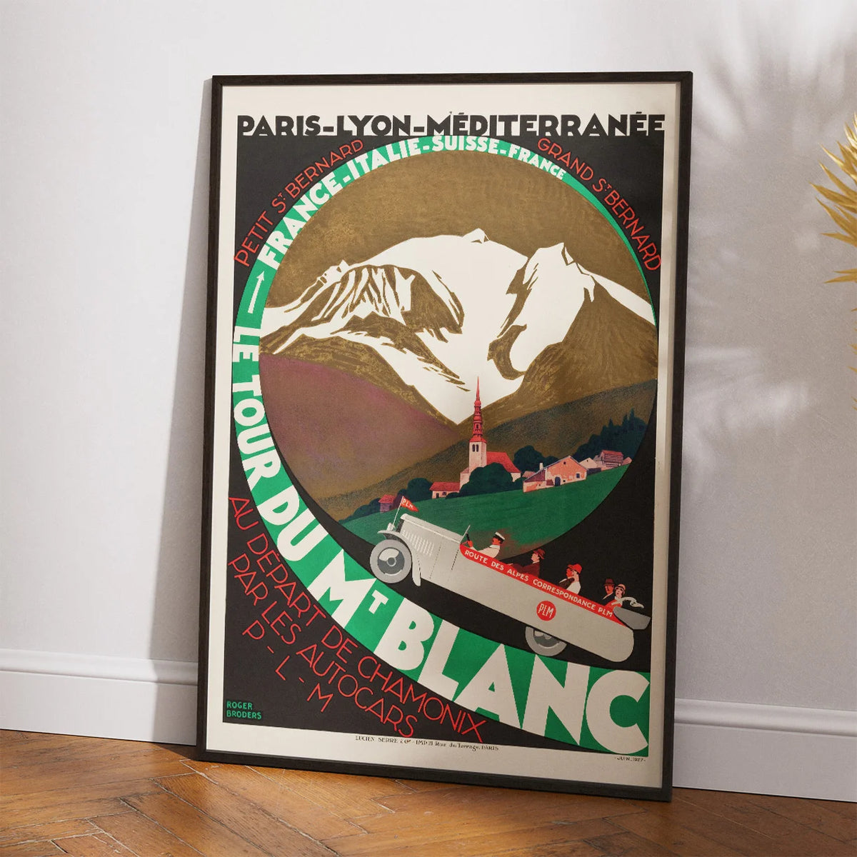 Mont Blanc, Frankrig 1927 - Plakat – billede 2
