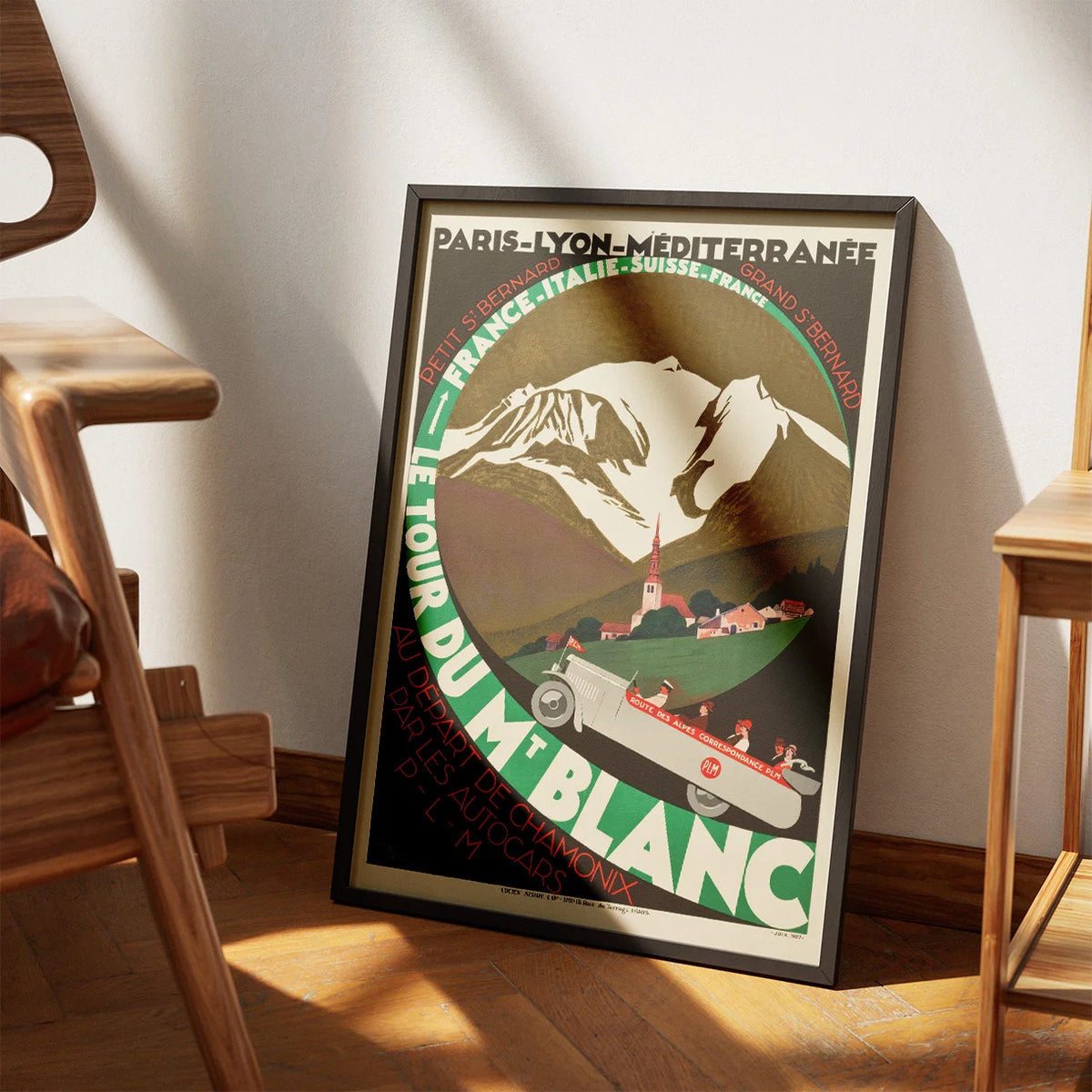 Mont Blanc, Frankrig 1927 - Plakat – billede 3