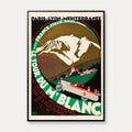 Mont Blanc, Frankrig 1927 - Plakat – billede 1