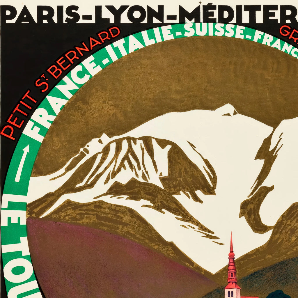 Mont Blanc, Frankrig 1927 - Plakat – billede 4