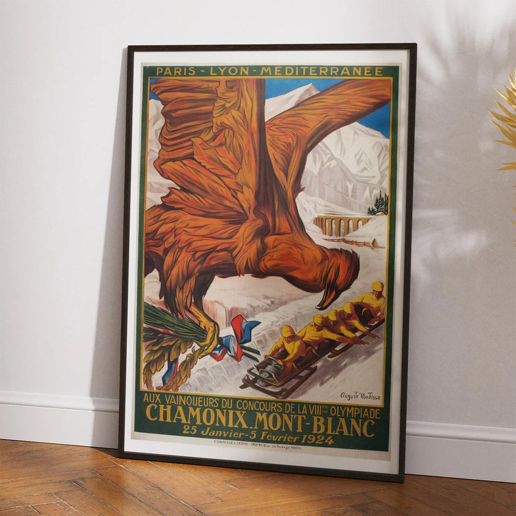 OL 1924 - Chamonix - Plakat – billede 2