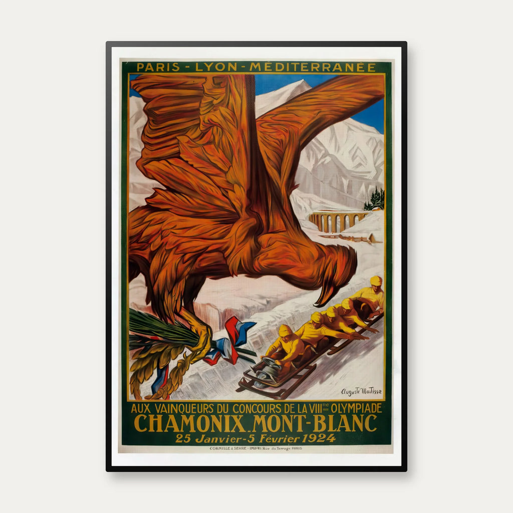 OL 1924 - Chamonix - Plakat – billede 1
