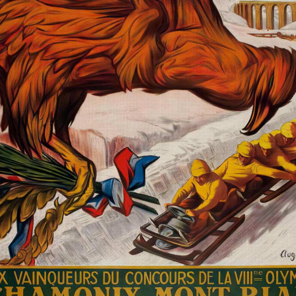 OL 1924 - Chamonix - Plakat – billede 4