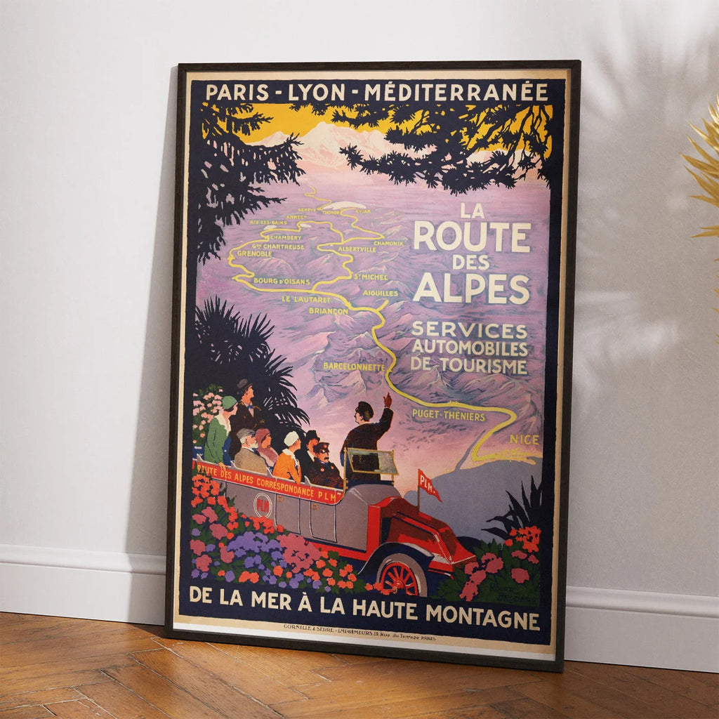 Alperne 1920 - Paris-Lyon - Plakat – billede 2