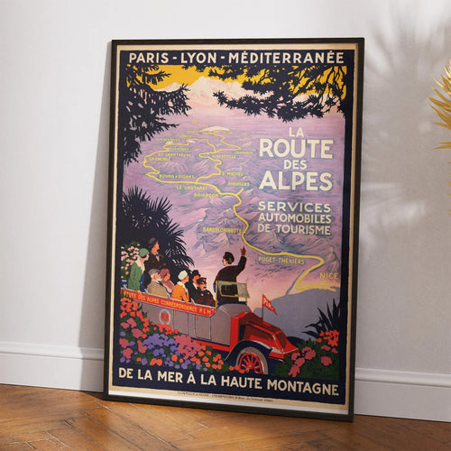 Alperne 1920 - Paris-Lyon - Plakat – billede 2