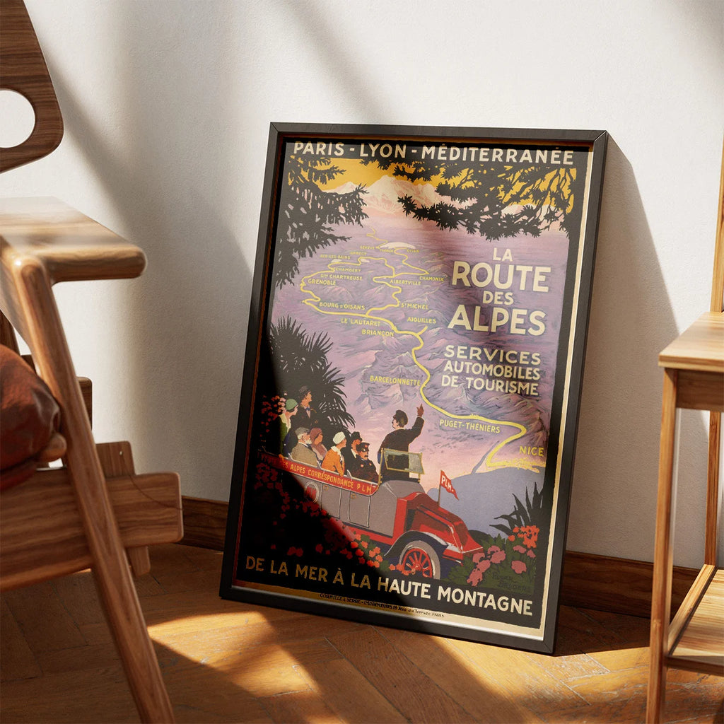 Alperne 1920 - Paris-Lyon - Plakat – billede 3