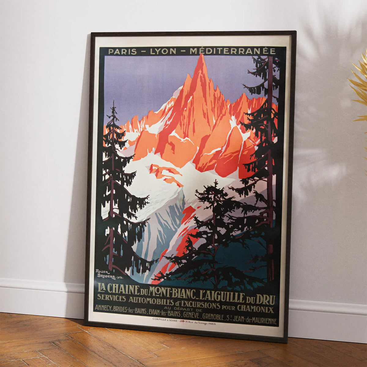 Chamonix, Mont Blanc 1924 - Plakat – billede 2