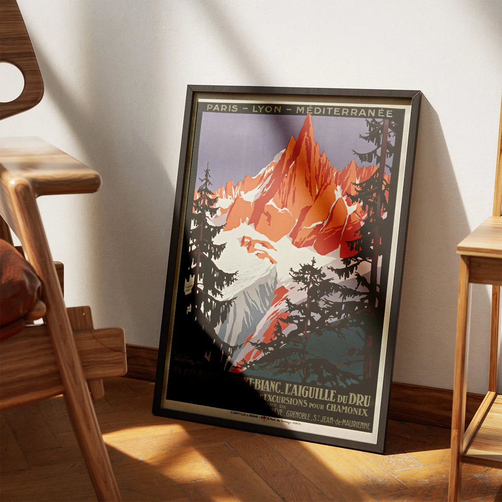 Chamonix, Mont Blanc 1924 - Plakat – billede 3