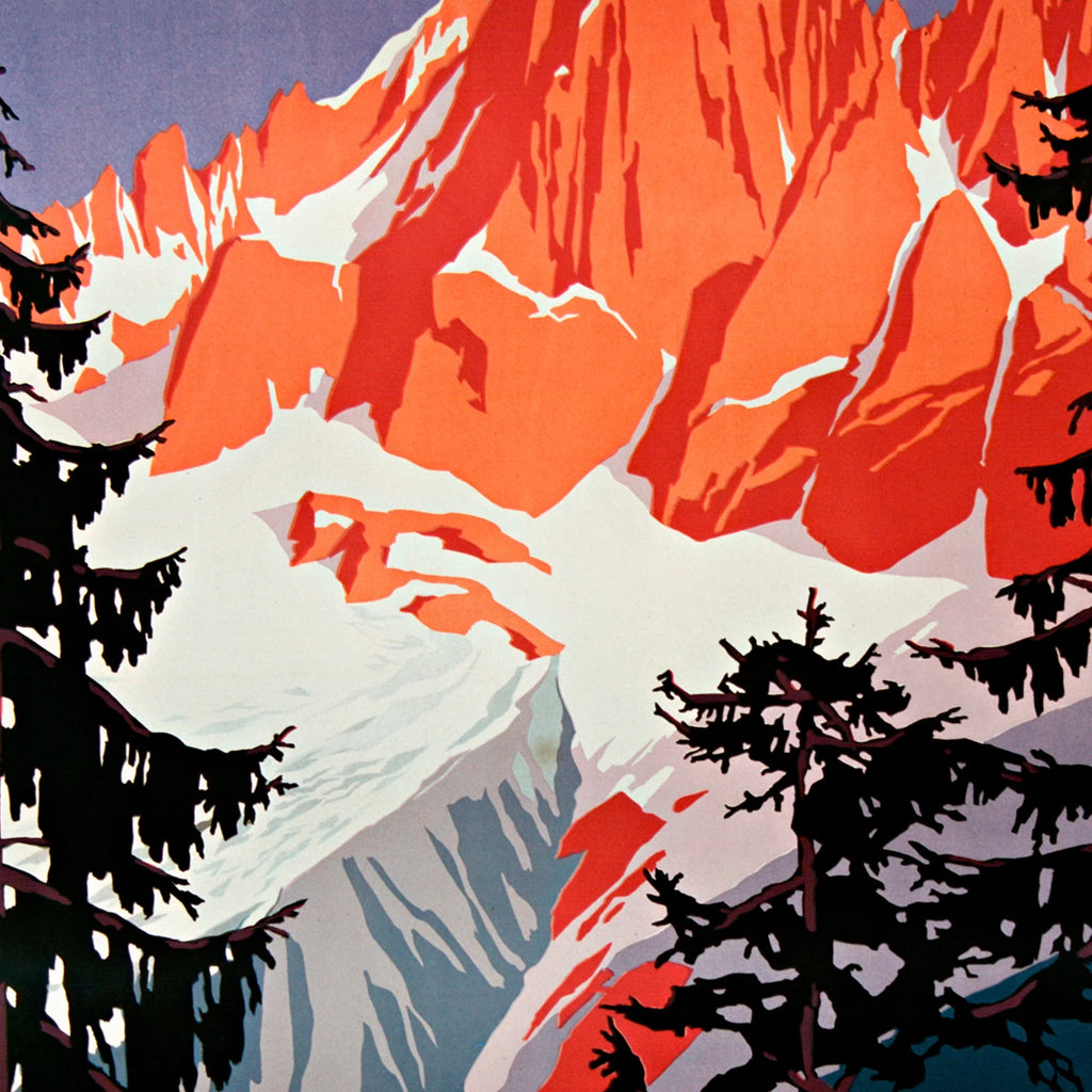 Chamonix, Mont Blanc 1924 - Plakat – billede 4