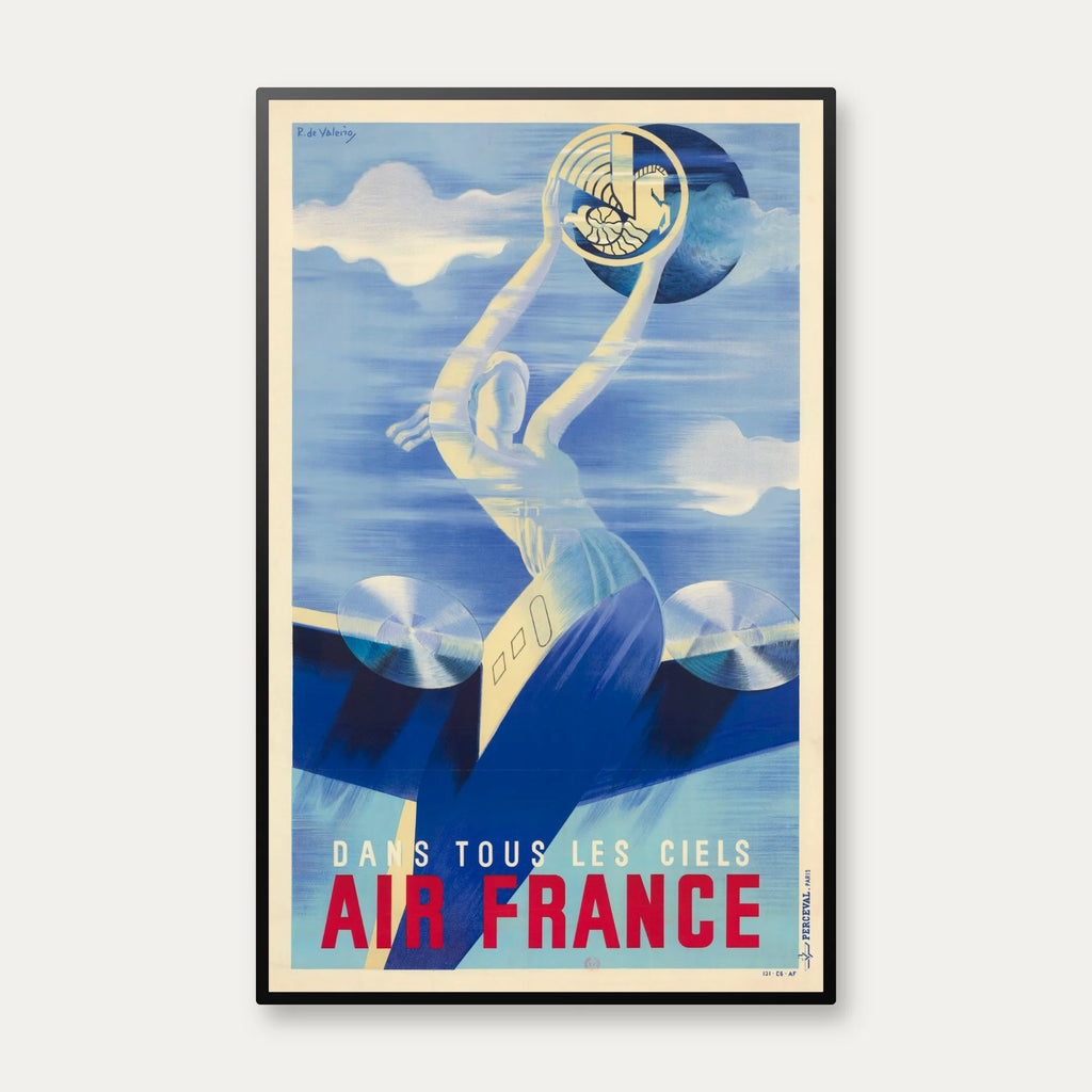 Air France 1936 - Reklameplakat - 45×70 cm – billede 1