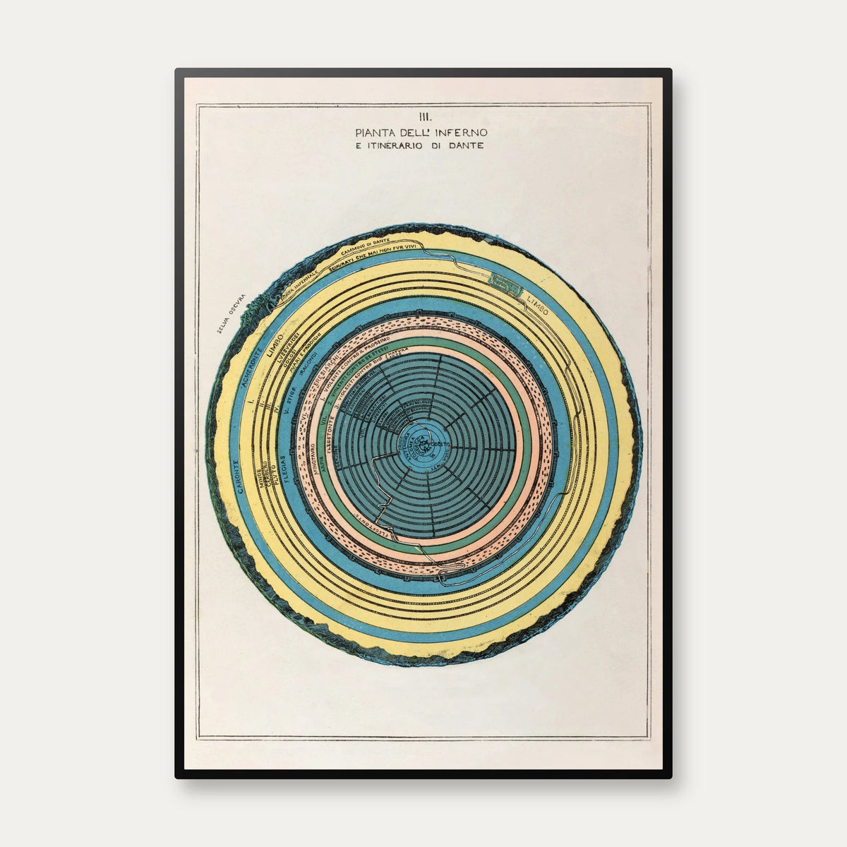 Dante's Helvede 1855 - Plakat – billede 1