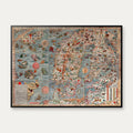 Carta Marina 1539 - Vintage søkort - 68×50 cm – billede 1