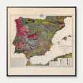 Spanien og Portugal 1879 - Geologisk kort – billede 1