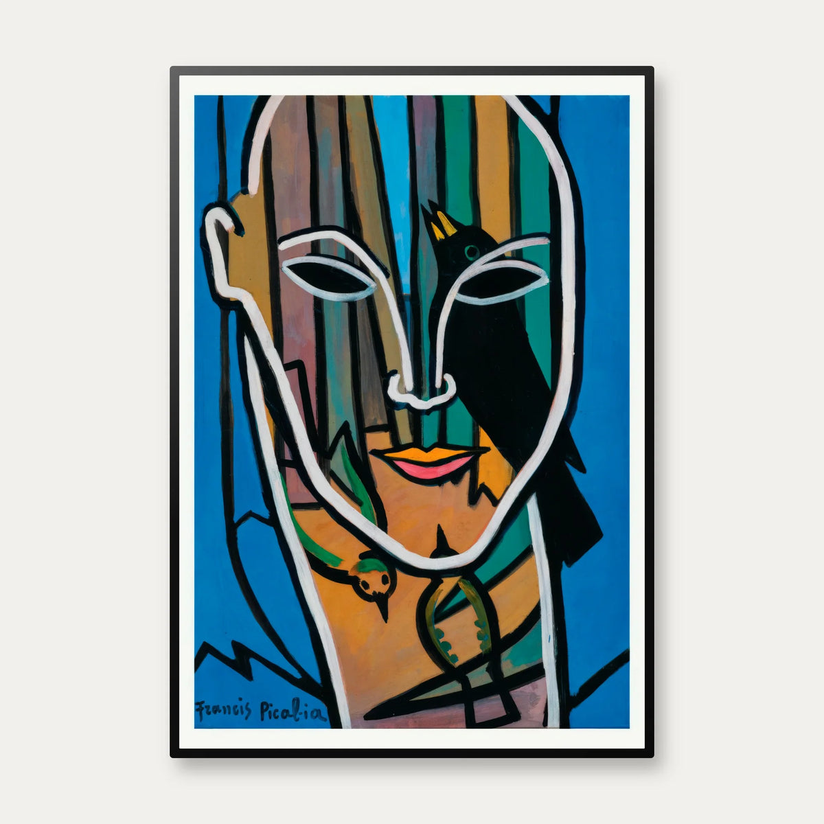Tête cage aux oiseaux 1938 - Surrealistisk plakat – billede 1