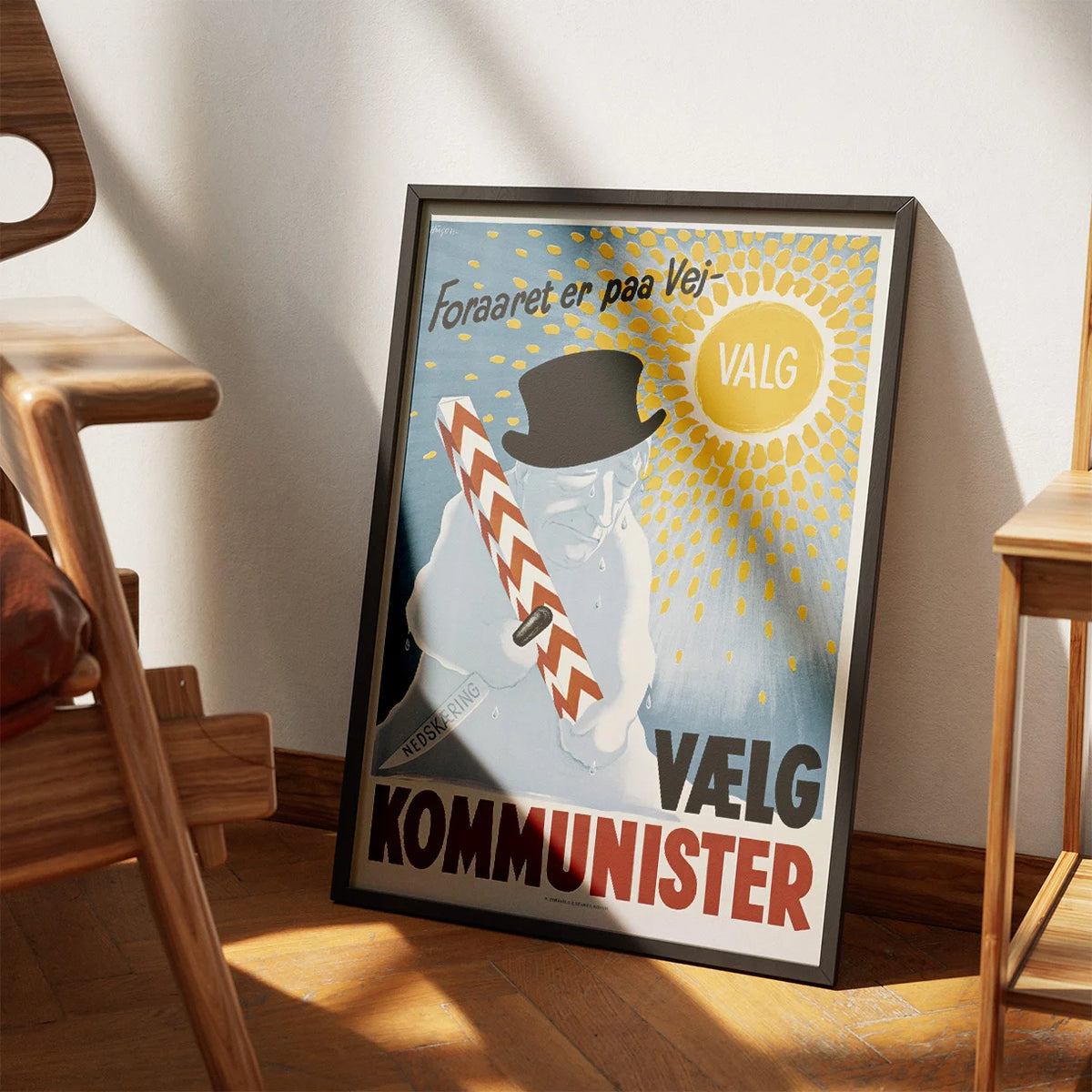 Danske Kommunister 1947 - Politisk valgplakat – billede 3