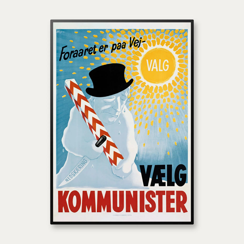 Danske Kommunister 1947 - Politisk valgplakat – billede 1