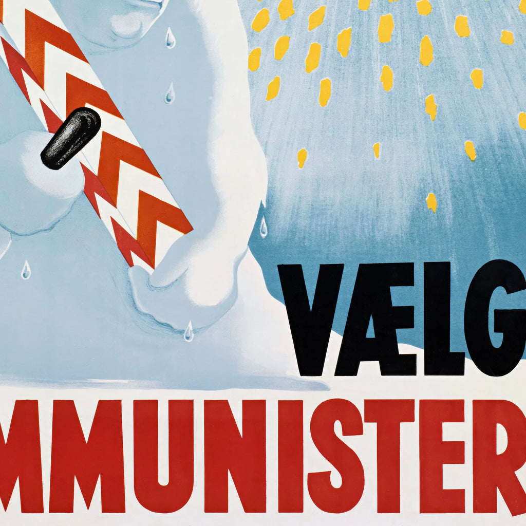 Danske Kommunister 1947 - Politisk valgplakat – billede 4