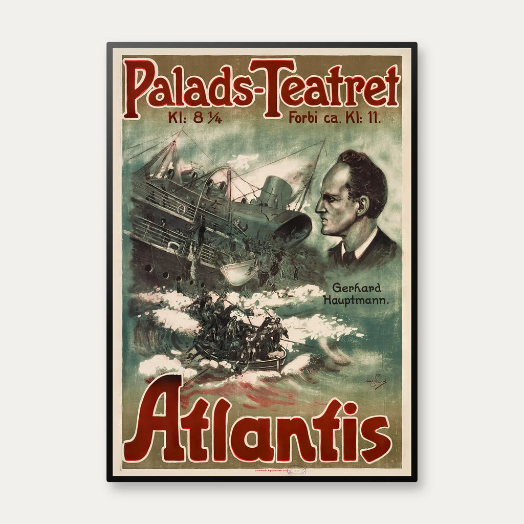 Atlantis 1913 - Dansk filmplakat – billede 1