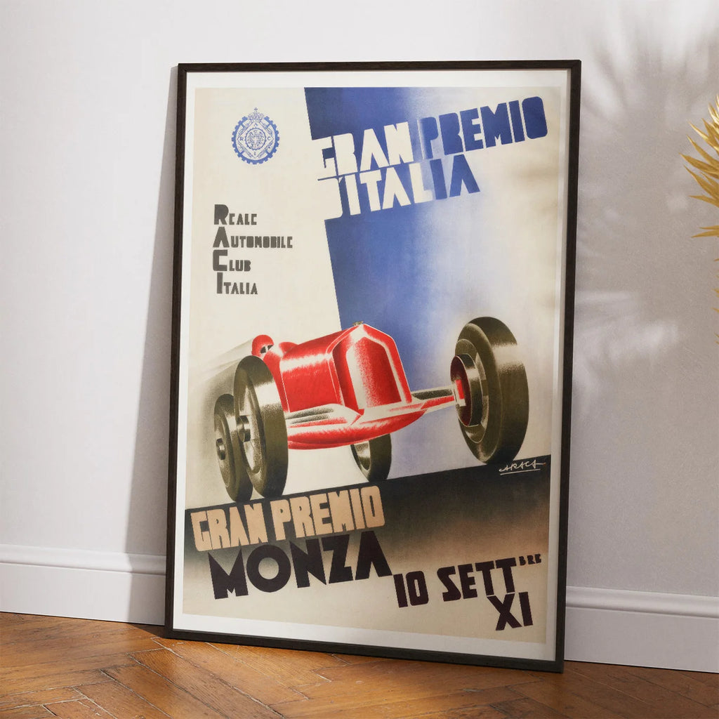Monza Grand Prix 1933 - Motorsport - Plakat – billede 2