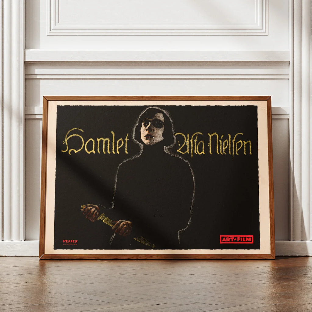 Hamlet 1920 - Asta Nielsen filmplakat – billede 2